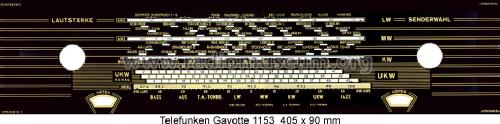 Gavotte 1153; Telefunken (ID = 1551912) Radio