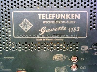 Gavotte 1153; Telefunken (ID = 52226) Radio