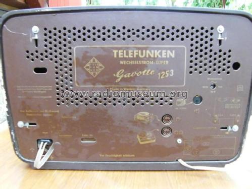 Gavotte 1253; Telefunken (ID = 856789) Radio