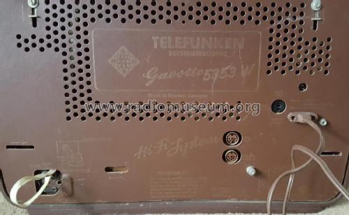 Gavotte 5353W; Telefunken (ID = 2470059) Radio
