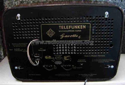 Gavotte 6; Telefunken (ID = 466206) Radio