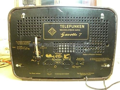 Gavotte 7; Telefunken (ID = 1344074) Radio