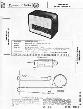 Gavotte 7; Telefunken (ID = 1582578) Radio