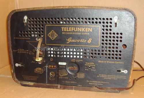 Gavotte 8; Telefunken (ID = 1818091) Radio