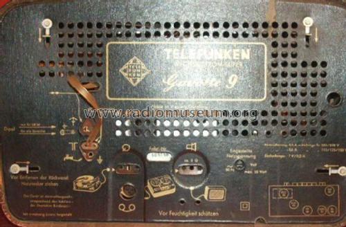 Gavotte 9; Telefunken (ID = 105323) Radio