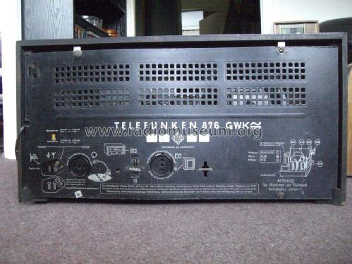 Gross-Super 876GWK ; Telefunken (ID = 325032) Radio