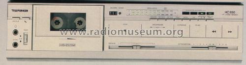 HiFi Cassettendeck HC-850; Telefunken (ID = 1274332) R-Player