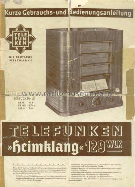 Heimklang 129WLKa - T129WLK; Telefunken (ID = 795528) Radio