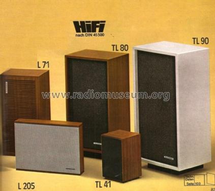 Hi Fi Lautsprecher Box TL90; Telefunken (ID = 1912106) Speaker-P