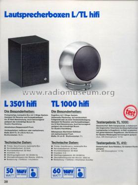 HiFi-Lautsprecherbox L 3501; Telefunken (ID = 1893186) Speaker-P