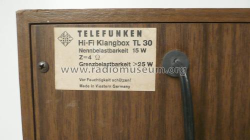 HiFi Lautsprecherbox TL-30; Telefunken (ID = 816867) Speaker-P