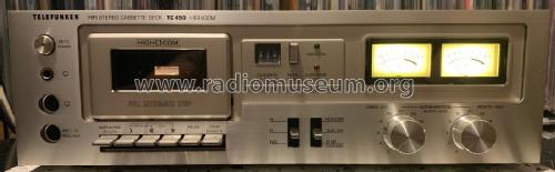 Hifi Stereo Cassette Deck TC 450; Telefunken (ID = 2410468) R-Player