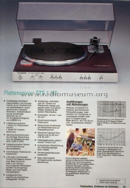 HiFi Stereo Turntable STS1; Telefunken (ID = 1893169) R-Player