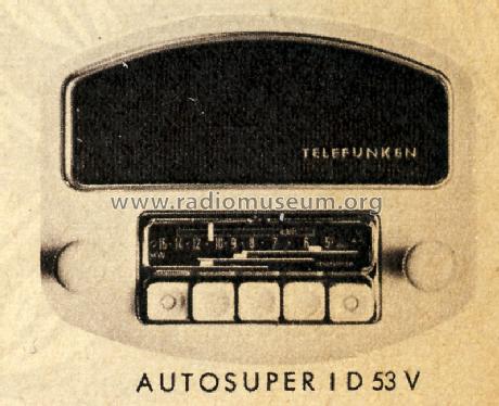 ID53V; Telefunken (ID = 1565455) Car Radio