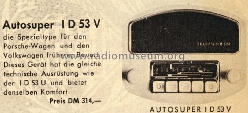 ID53V; Telefunken (ID = 1565462) Car Radio