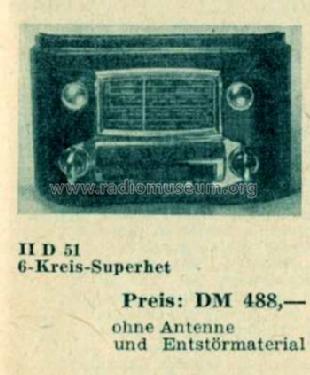 Autosuper IID51 M, O; Telefunken (ID = 515298) Car Radio