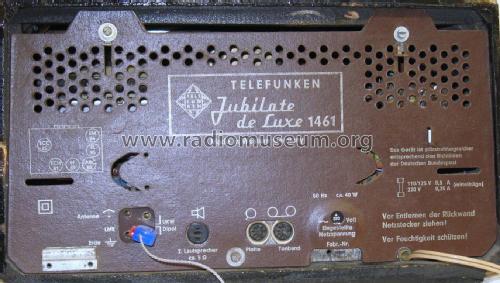 Jubilate de Luxe 1461; Telefunken (ID = 1854496) Radio