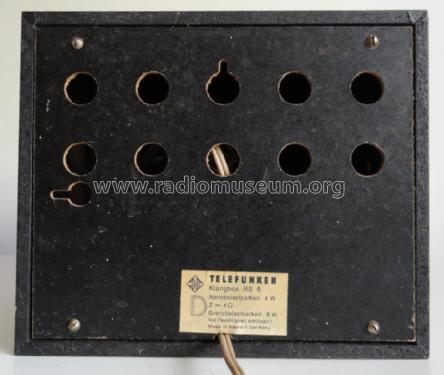 Klangbox RS6; Telefunken (ID = 1679351) Parleur