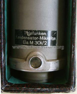 Kondensator-Mikrofon Ela M301/2; Telefunken (ID = 121758) Microphone/PU