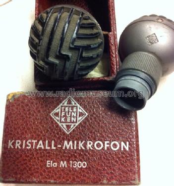 Kristall-Mikrofon ELA M1300; Telefunken (ID = 1442905) Microphone/PU