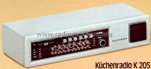Küchenradio K205; Telefunken (ID = 757021) Radio