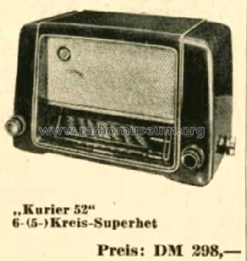 Kurier 52W; Telefunken (ID = 514708) Radio