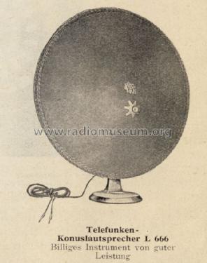 L666; Telefunken (ID = 1316216) Speaker-P