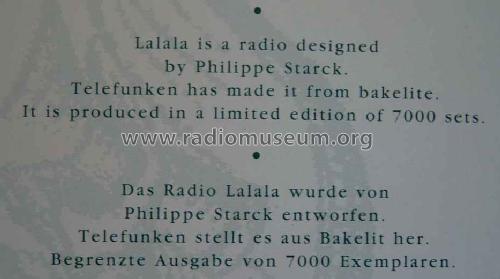 LaLaLa Starck ; Telefunken (ID = 1607771) Radio