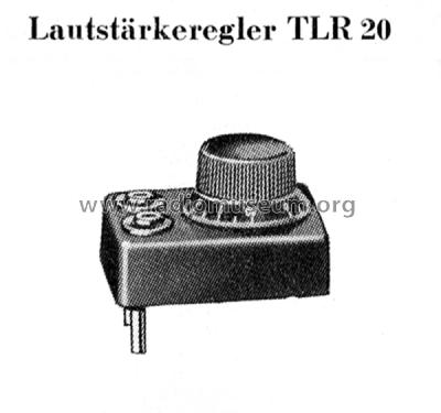 Lautstärkeregler TLR20; Telefunken (ID = 2476435) Diversos