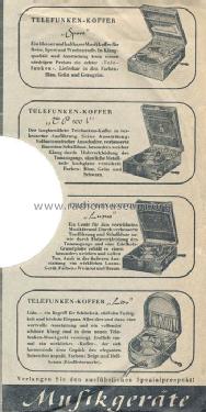 Koffer-Grammophon Lido; Telefunken (ID = 272638) TalkingM