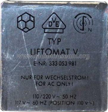 Liftomat V; Telefunken (ID = 1326103) R-Player