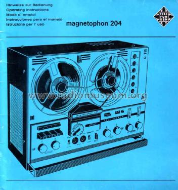 Magnetophon 204 M-204; Telefunken (ID = 1672235) Ton-Bild