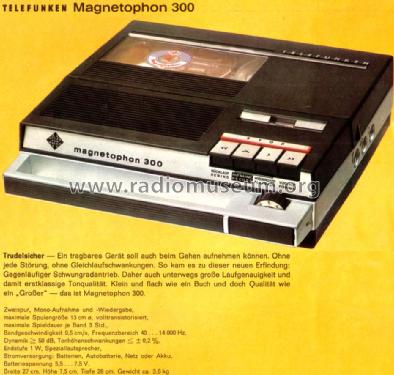 Magnetophon 300; Telefunken (ID = 2179300) Reg-Riprod