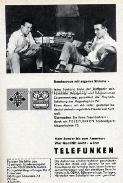 Magnetophon 76 de Luxe; Telefunken (ID = 362789) R-Player