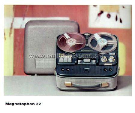 Magnetophon 77K Stereo; Telefunken (ID = 1075484) R-Player