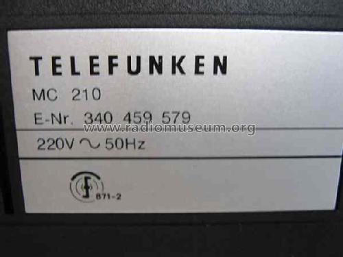 Magnetophon MC210; Telefunken (ID = 577393) R-Player