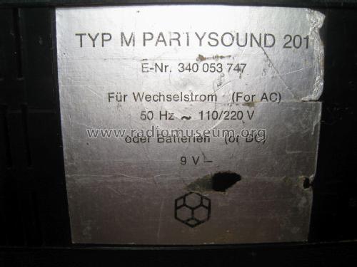 magnetophon partysound 201; Telefunken (ID = 2092270) R-Player