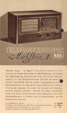 Markstein II 855W ; Telefunken (ID = 1752765) Radio