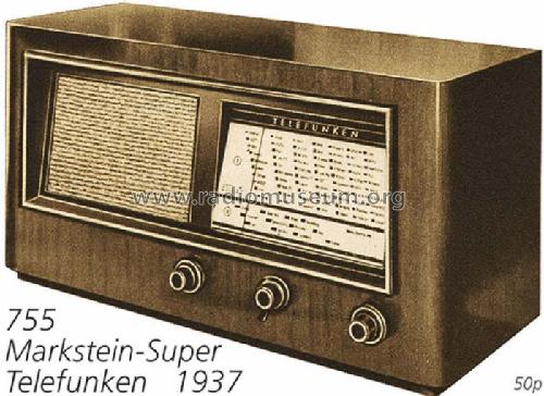 Markstein-Super 755W ; Telefunken (ID = 708772) Radio