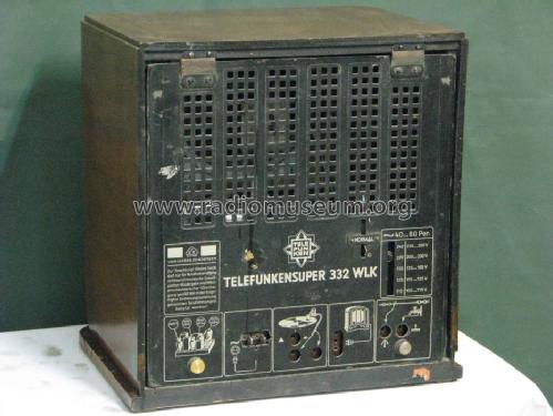 Meistersuper 332WLK ; Telefunken (ID = 1354158) Radio