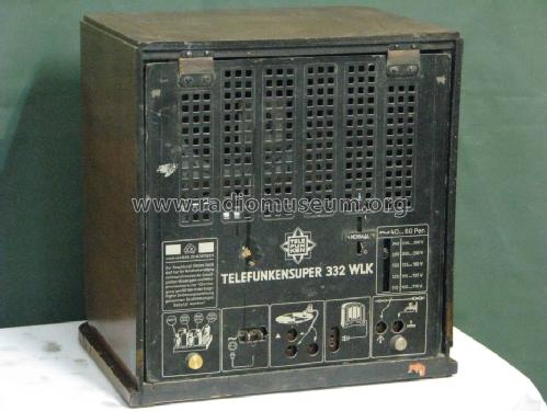 Meistersuper 332WLK ; Telefunken (ID = 1354158) Radio