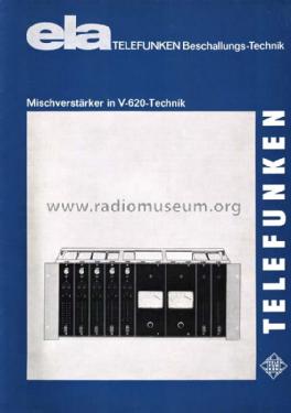 Mischverstärker V620; Telefunken (ID = 2085945) Ampl/Mixer