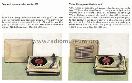 Musikus 105V; Telefunken (ID = 1750712) R-Player