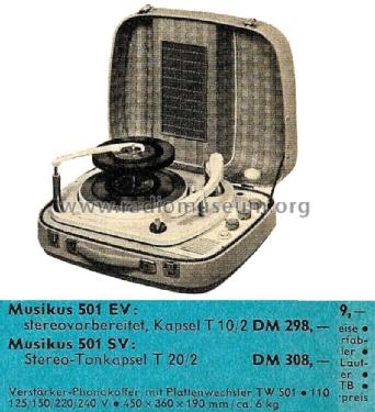 Musikus 501SV; Telefunken (ID = 2269349) R-Player