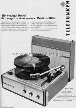 Musikus 509V; Telefunken (ID = 298186) R-Player