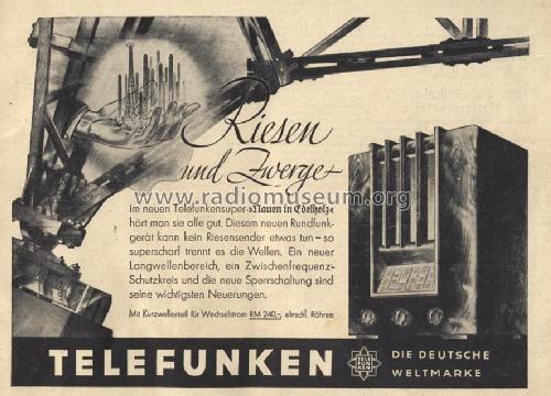 Nauen 331WLK ; Telefunken (ID = 1829791) Radio