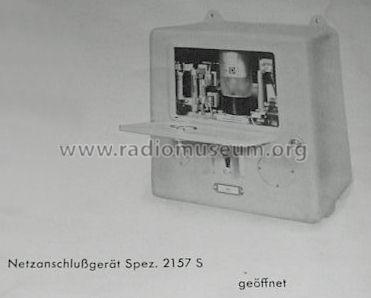 Netzanschlußgerät Spez. 2157 S.; Telefunken (ID = 1241122) Power-S