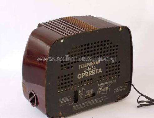 Opereta U1654; Telefunken (ID = 1903364) Radio