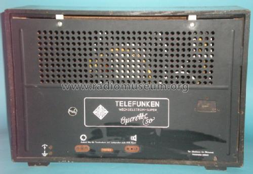 Operette 50; Telefunken (ID = 1129139) Radio