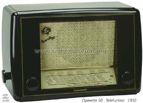 Operette 50W ; Telefunken (ID = 708790) Radio